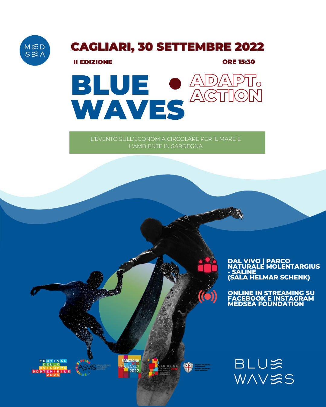 Blue Waves, l'edizione ADAPT.Action è dedicata ai cambiamenti climatici: il 30 Settembre a Cagliari